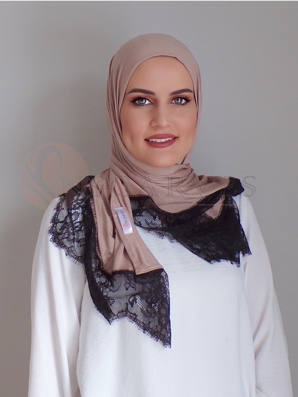 Small Travel Hijab - Mocha