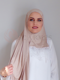 Small Travel Hijab( Matching Set)- Oyster