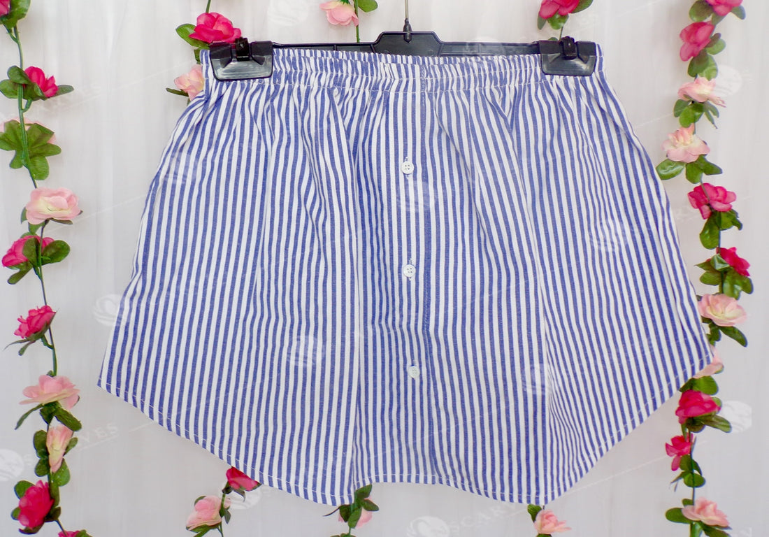 White N Blue Strips extension