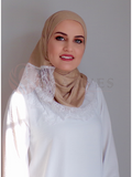 Small Travel Hijab (Matching Set) - Banana Beige